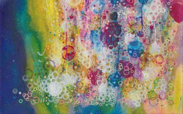 абстракция, пузыри, картина, краски,  abstraction, bubbles, picture, paint
