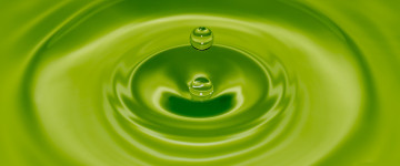 green water, макро, капля, зеленая вода