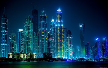 Фото бесплатно Дубаи, город, ночь