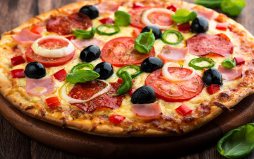 пицца, еда, вкусности, обои на рабочий стол, Pizza, food, goodies, wallpaper on your desktop