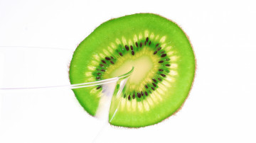 kiwi fruit slice, фрукт, зеленый, десерт