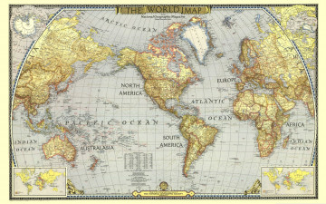 карта мира, обои на рабочий стол, Map of the world, wallpapers