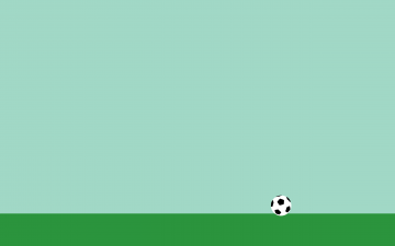 минимализм, футбольный мяч, голубой фон, обои, Minimalism, soccer ball, blue background, wallpaper