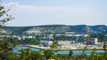 Инкерман, Севастополь, Балаклавский район, город, вид с высоты