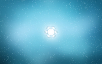 снежинка, голубой фон, минимализм, Snowflake, blue background, minimalism