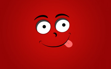 улыбка, минимализм, красный фон, смешные обои, Smile, minimalism, red background, funny wallpaper