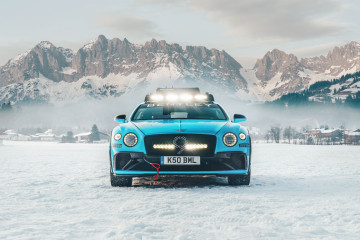 Фото бесплатно Bentley Continental GT, автомобили 2020 года, снег, горы
