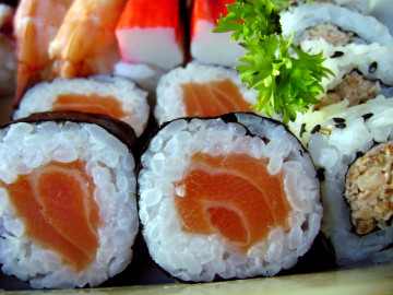 еда, морепродукты, суши, роллы, блюдо, 4К обои