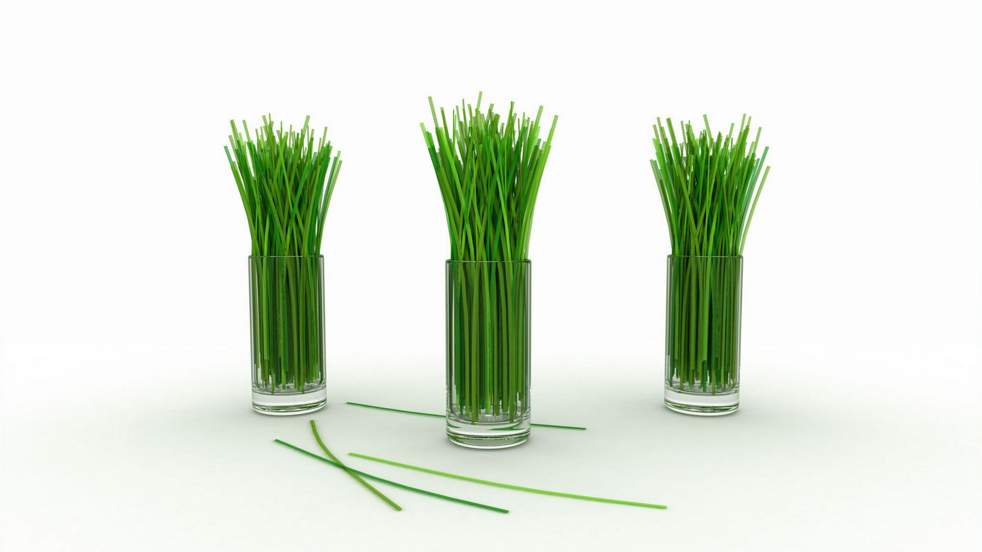minimalism, lemon grass, glasses, white background, минимализм, лимонная трава, стаканы, белый фон
