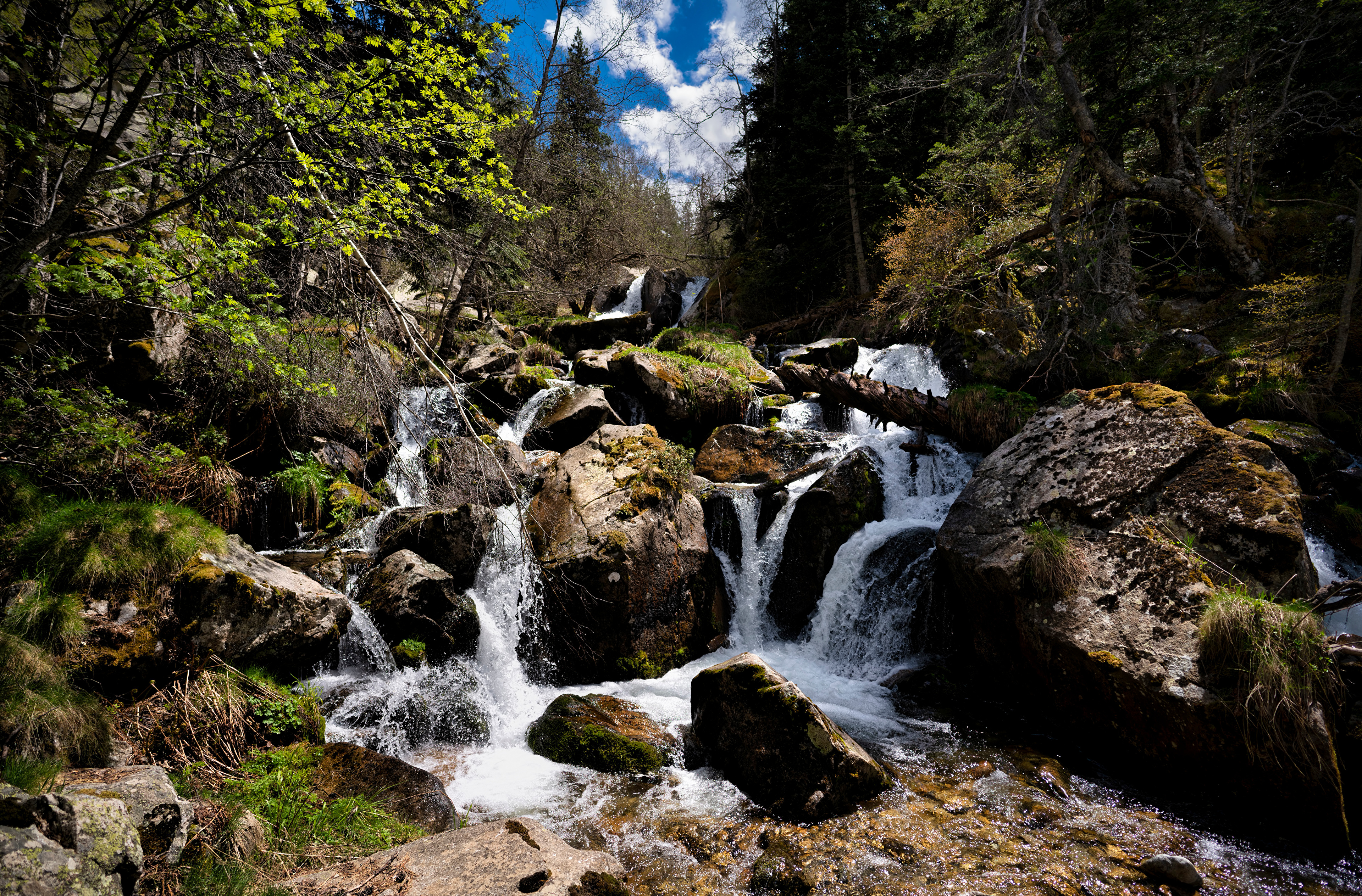 Фото бесплатно природа, Андорра, брук, водопад, камни, природа, красивый пейзаж