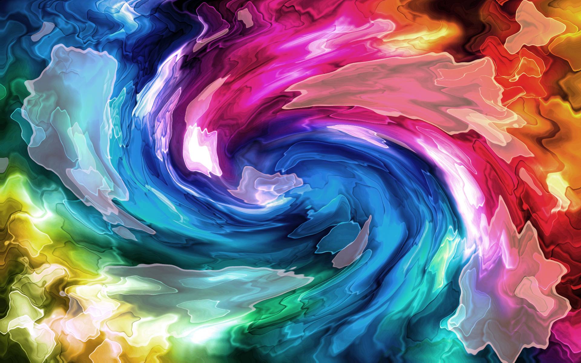 Фото бесплатно компьютерная графика, спектр, цвета радуги, абстракция, яркие обои