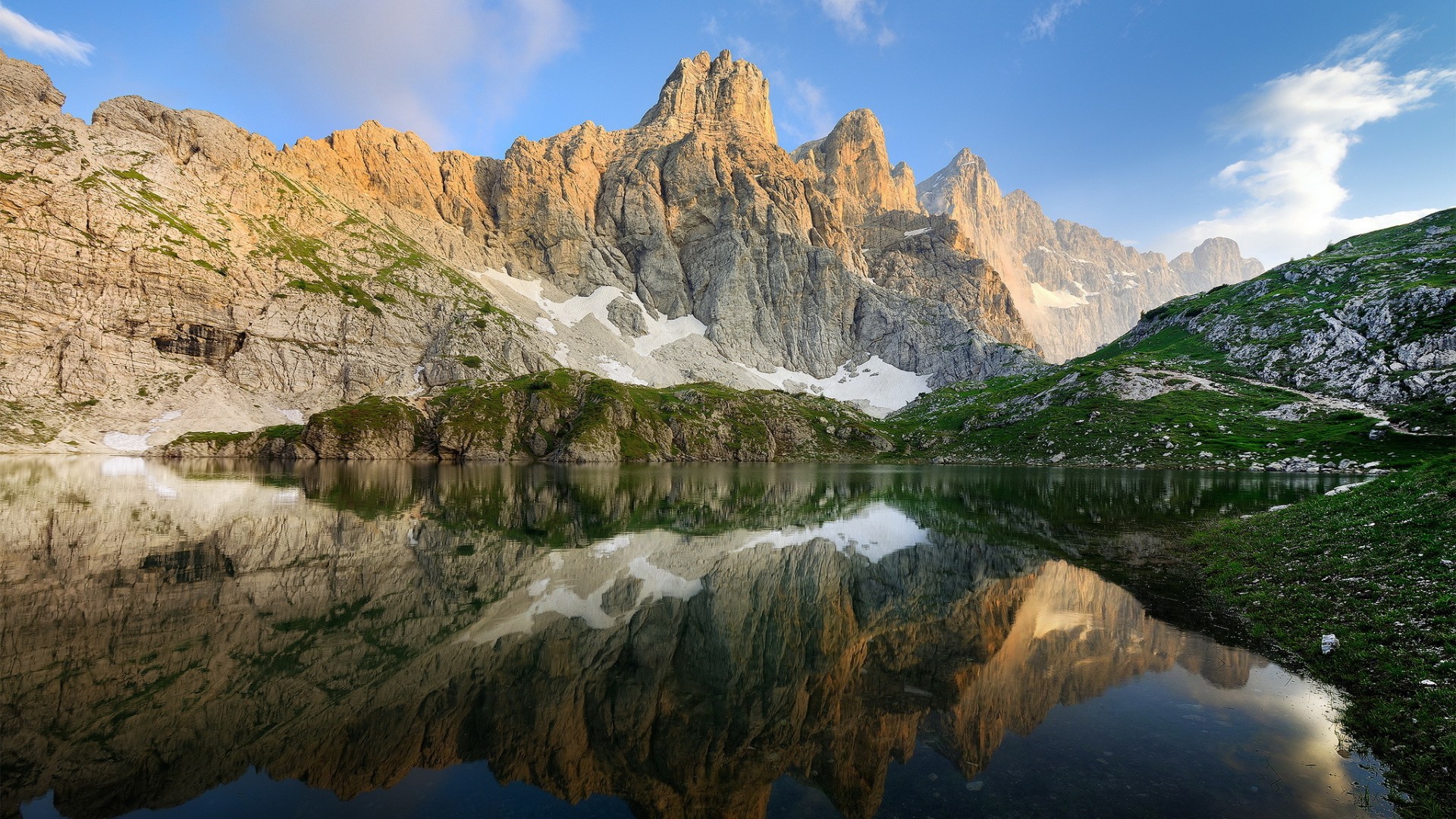 Фото бесплатно озеро в горах, природа, горы, скалы