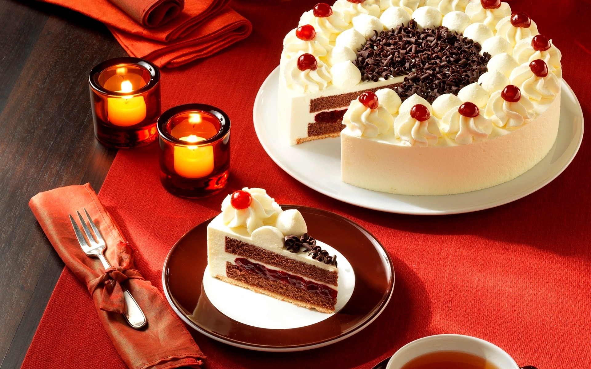 белый торт,сладкое, свечи, романтика, white cake, sweets, candles, romance