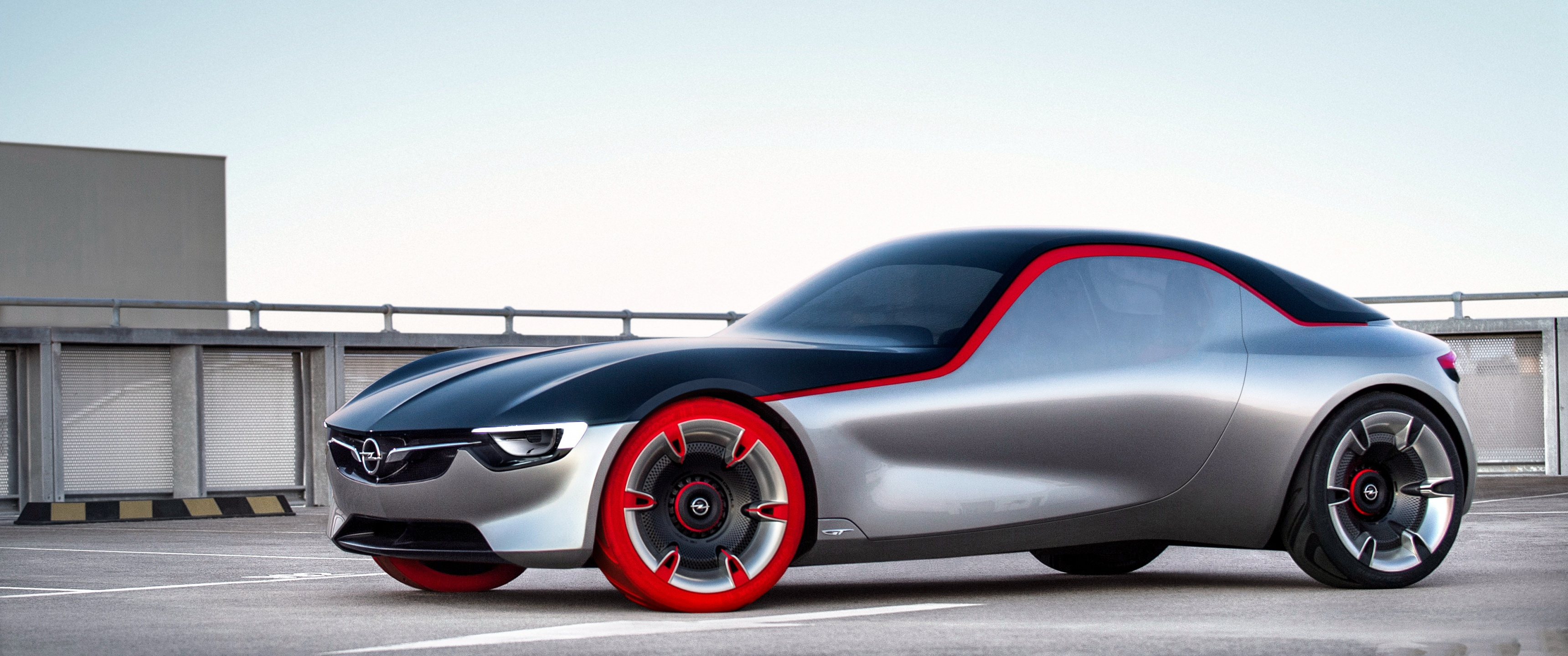 opel gt concept car, 5К wallpaper, 3440x1440