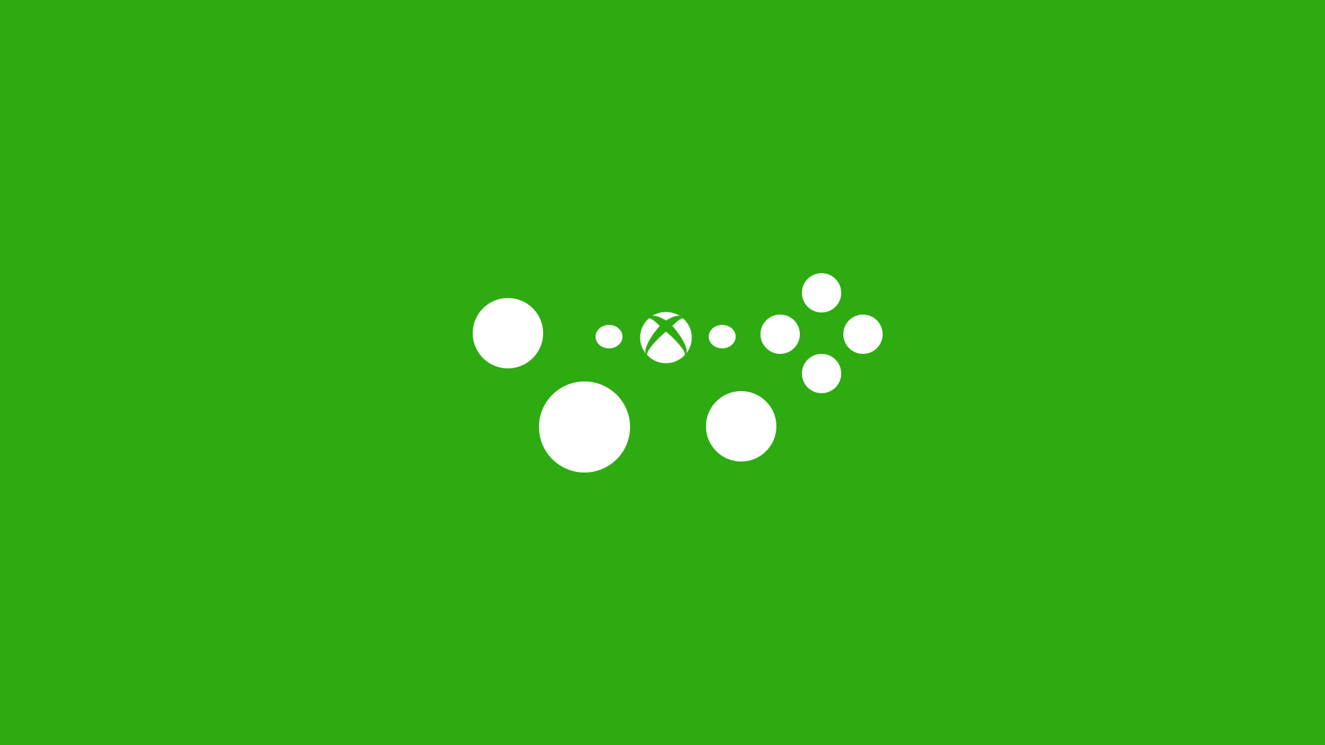 минимализм, яркий зеленый фон, белые кружочки, minimalism, bright green background, white circles