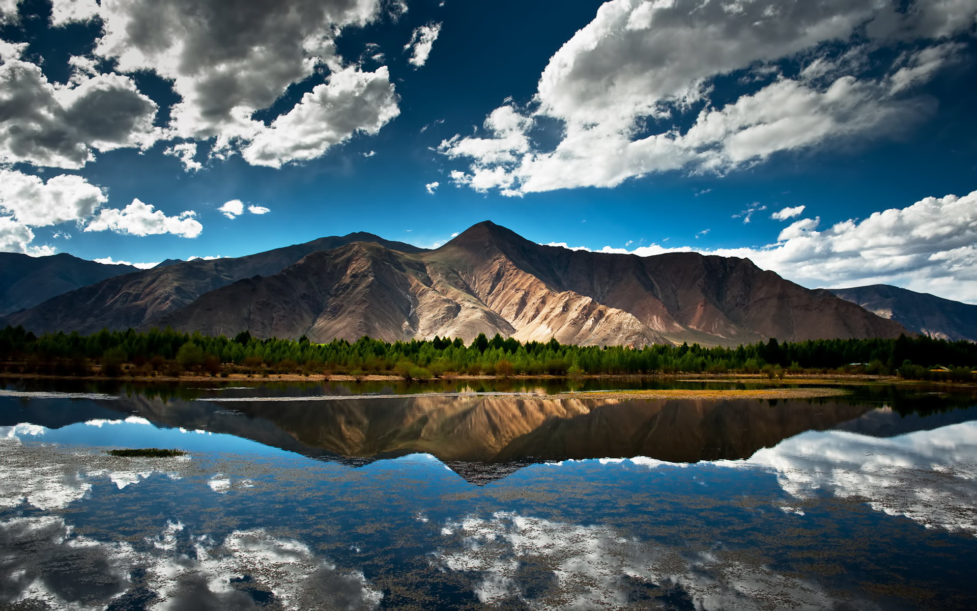 горы, природа, река, отражение в воде, небо, облака, прекрасный пейзаж, фото, Mountains, nature, river, reflection in water, sky, clouds, beautiful landscape, photo