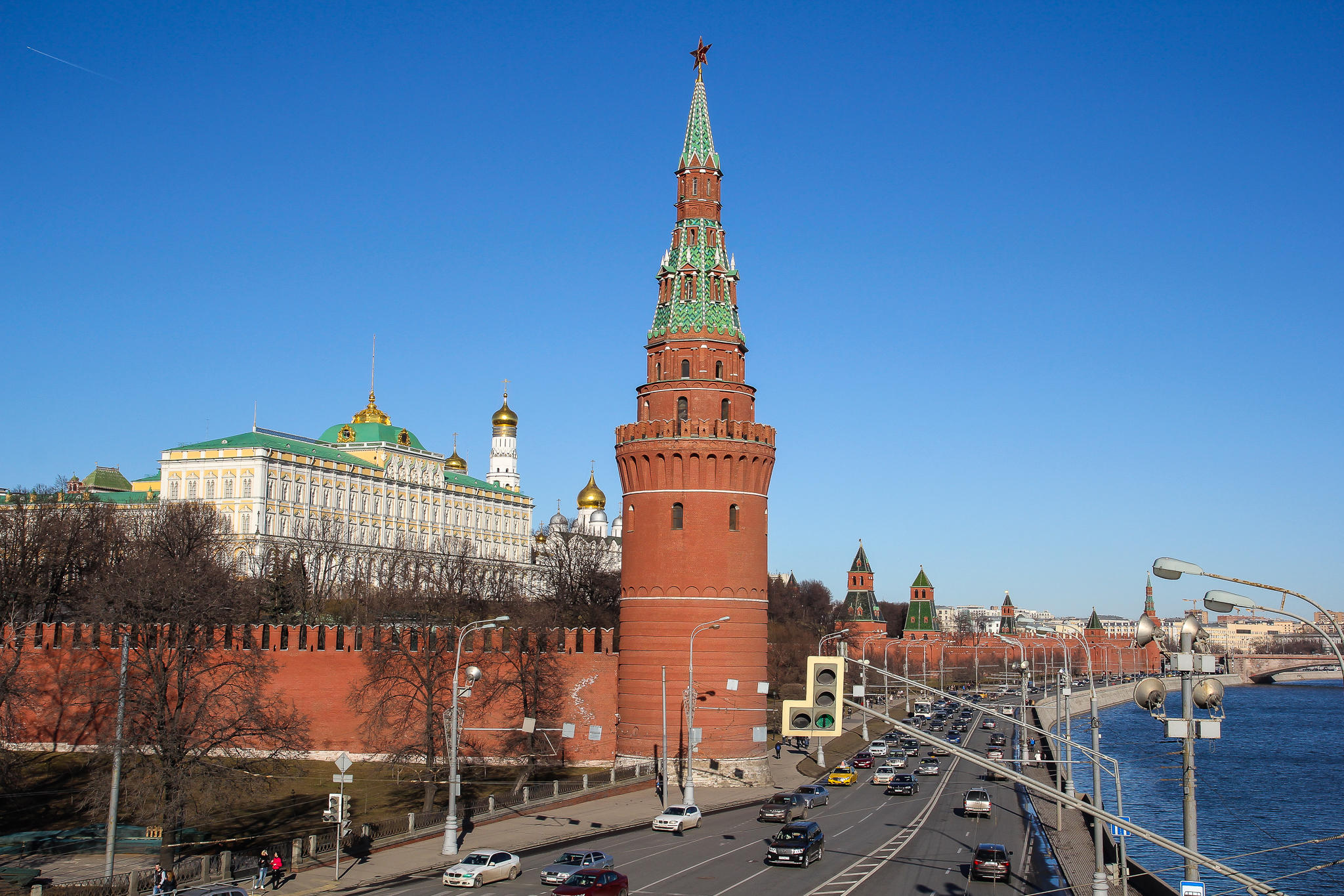 Фото бесплатно Москва-река, Москва, дорога, Россия, столица, город