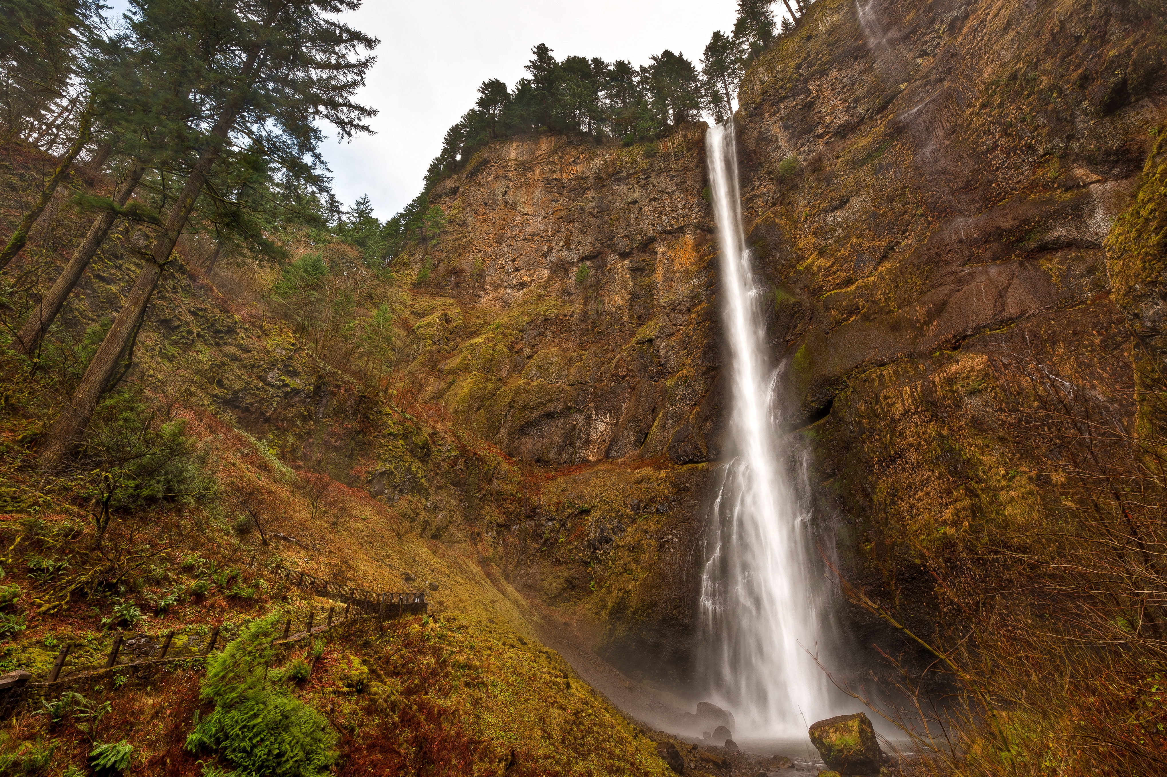 Фото бесплатно США, скалы, обрыв, водопад, природа