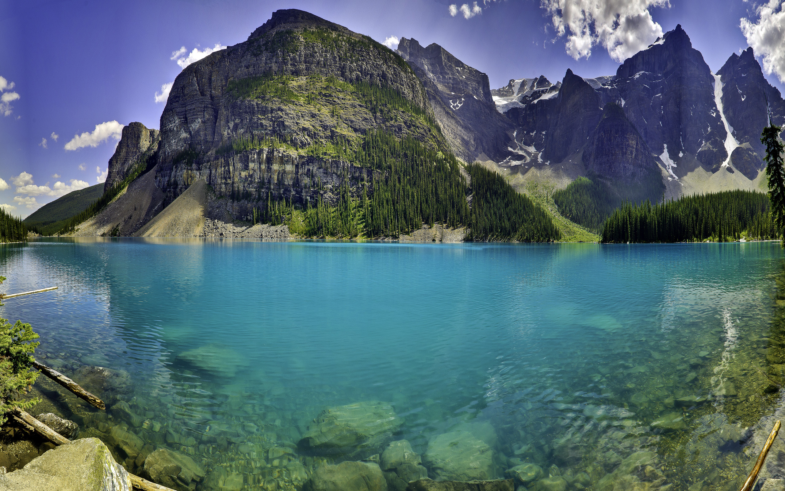 панорама, озеро, Морена, горы, природа, Panorama, lake, Morena, mountains, natur