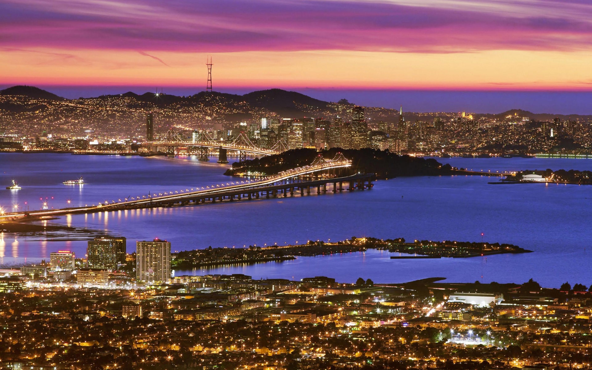 Фото бесплатно Сан-Франциско, США, вид, вид сверху, город
