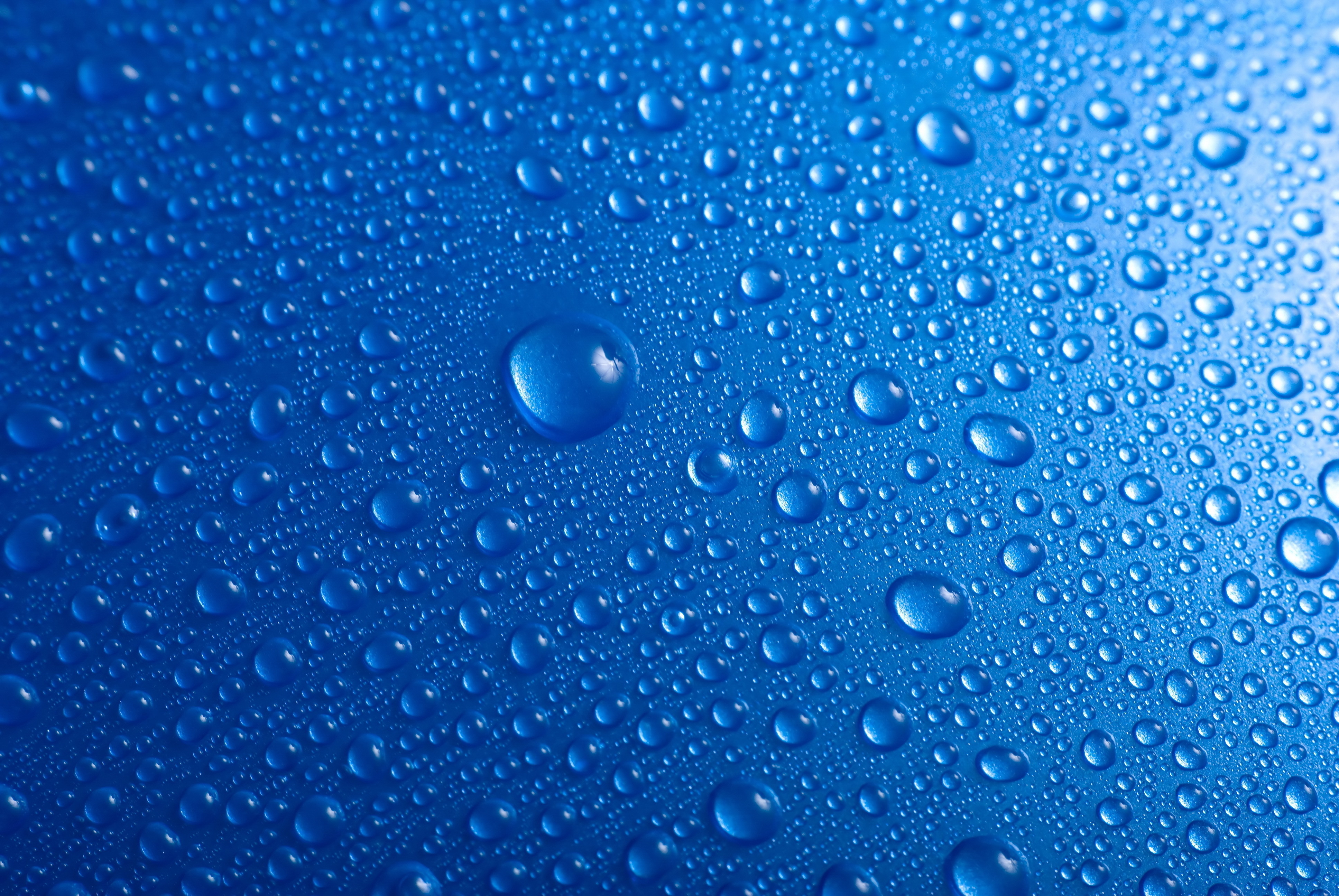 текстура, капли на голубом фоне, Texture, drops on a blue background