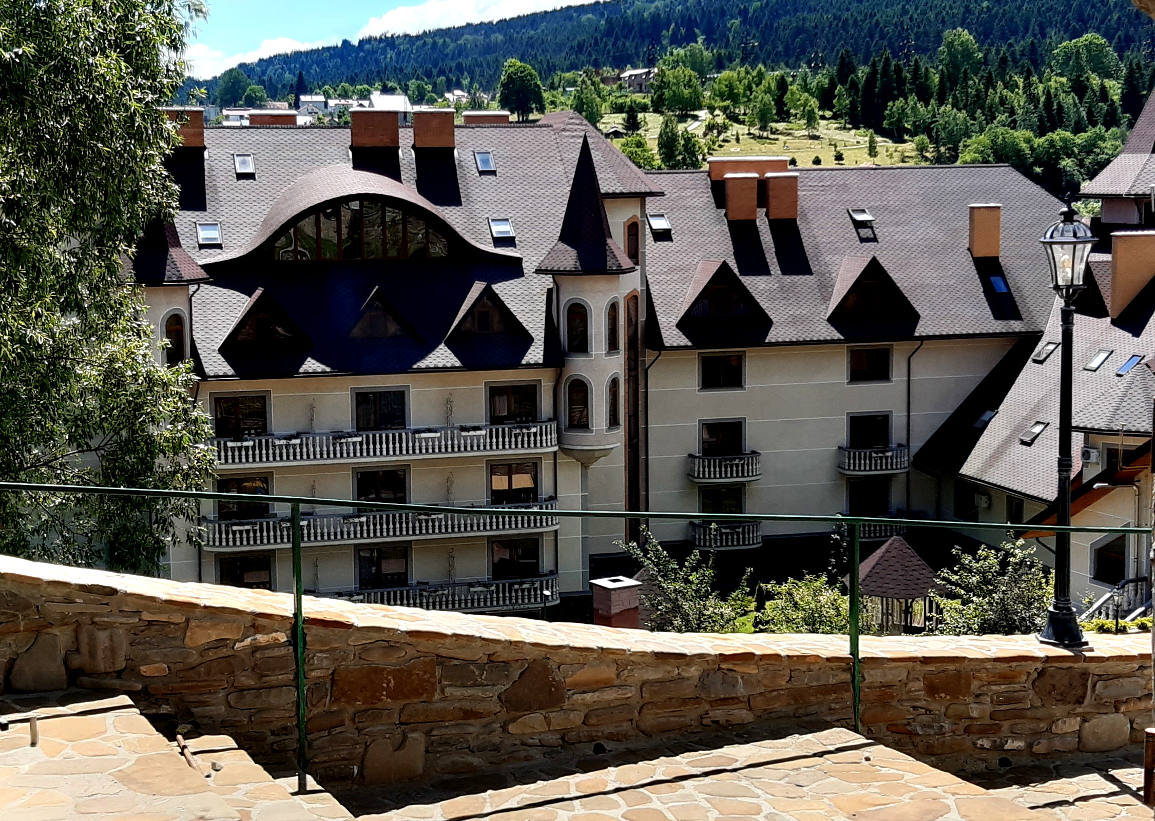 mountains, Carpathians, resort, rest, hotel, house, building