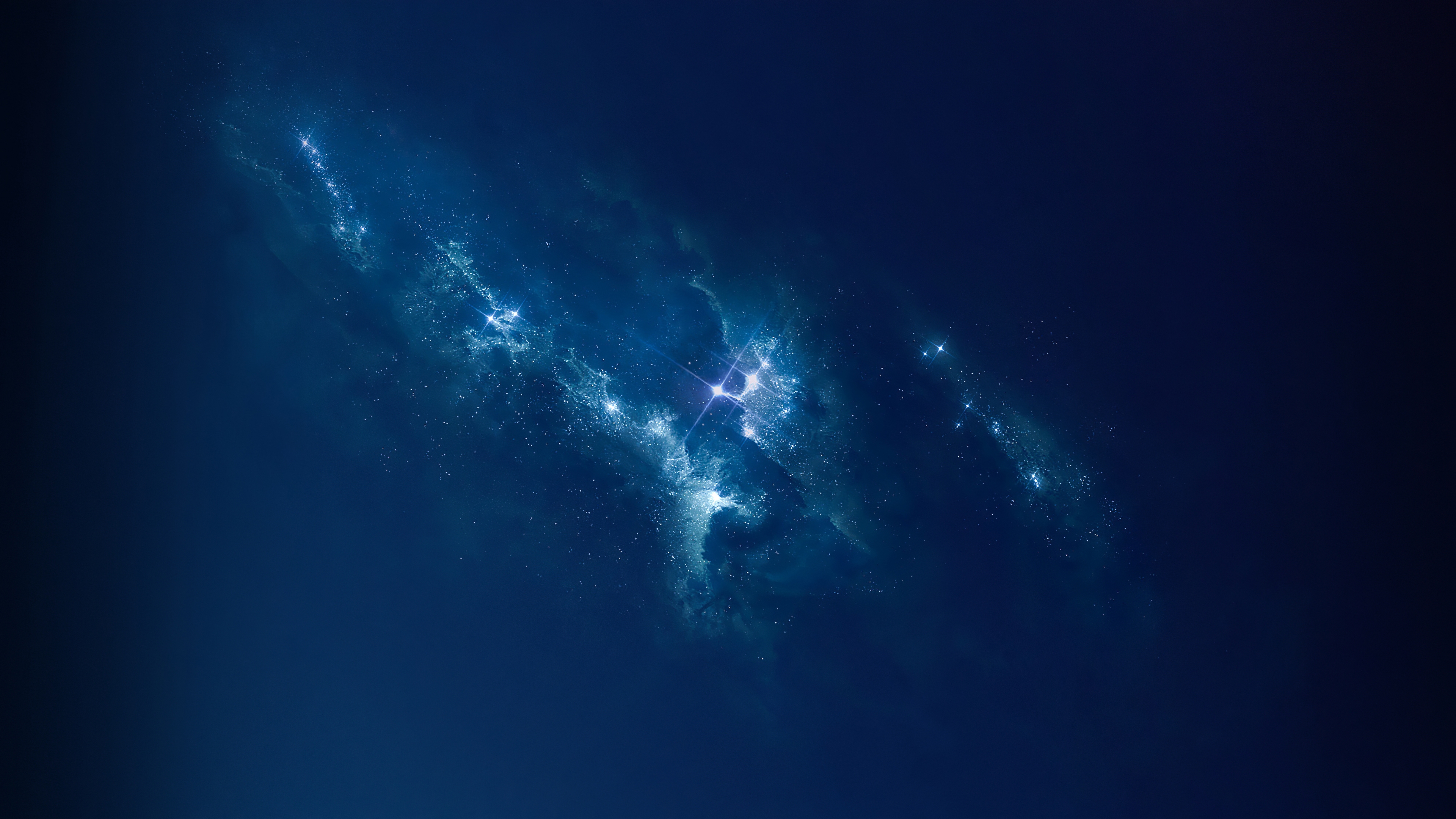 Фото бесплатно сияющие звёзды, молочный канал, Вселенная, космос, 3840х2160, 4к обои