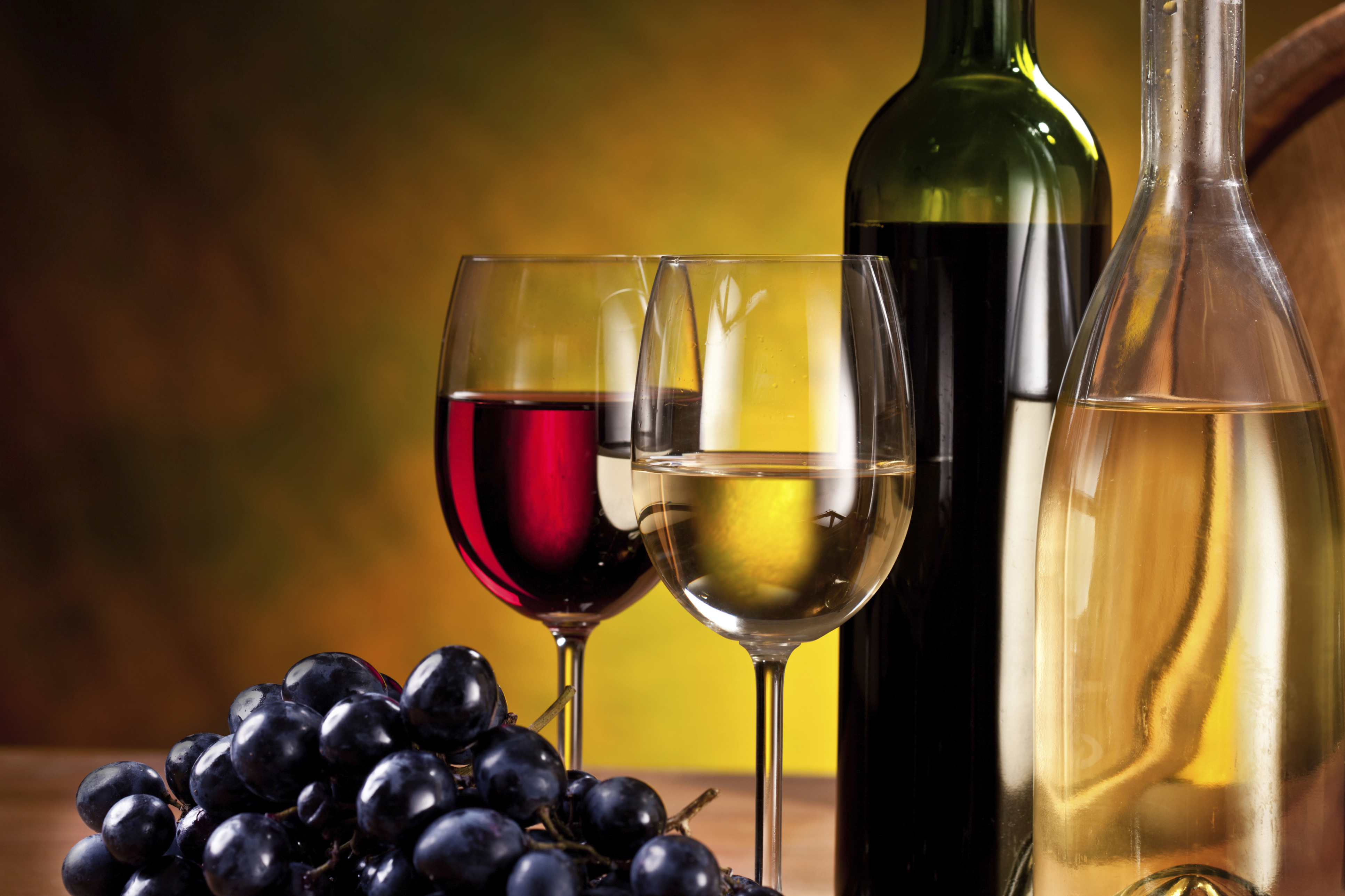 4К обои, натюрморт, синий виноград, красное и белое вино, бутылки, бокалы, алкоголь, десерт, 4К, still life, blue grapes, red and white wine, bottles, glasses, alcohol, dessert, 静物、青ブドウ、赤と白のワイン、ボトル、眼鏡、アルコール、デザート