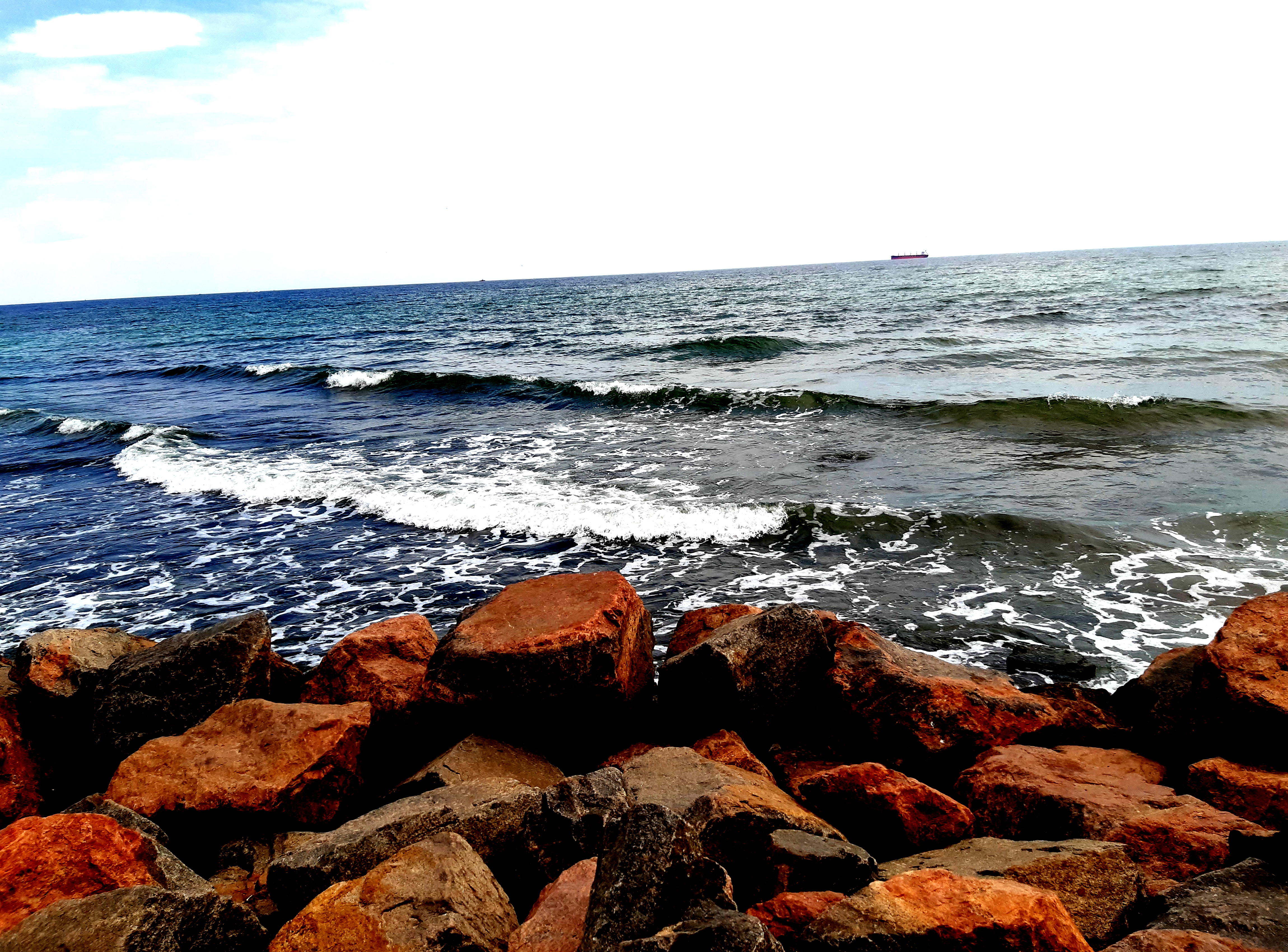 4600х3400 4к обои море волны камни, 4k wallpaper sea waves stones