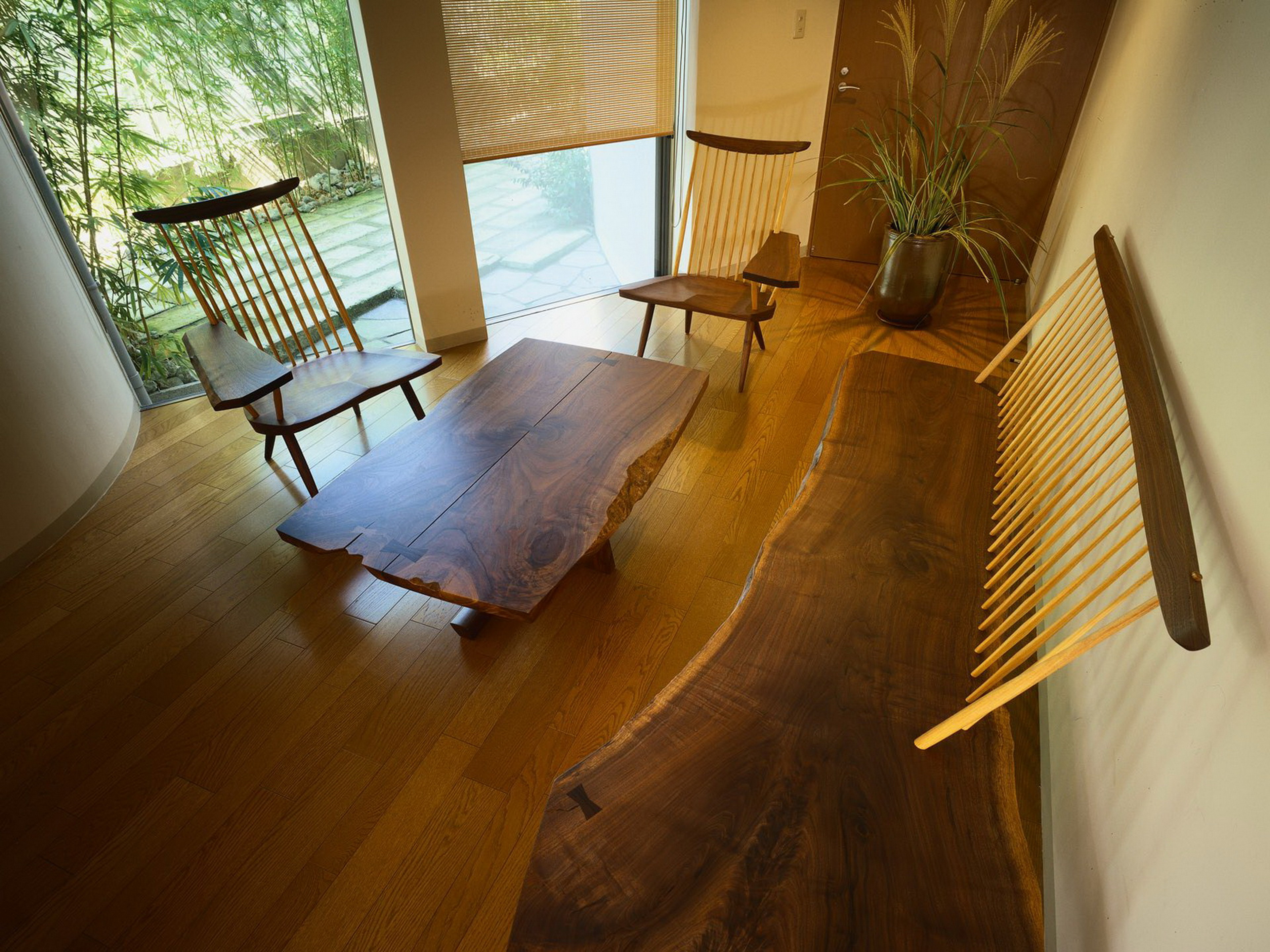 комната для отдыха, деревянная мебель, стол, стулья, лавочка, lounge, wooden furniture, table, chairs, bench