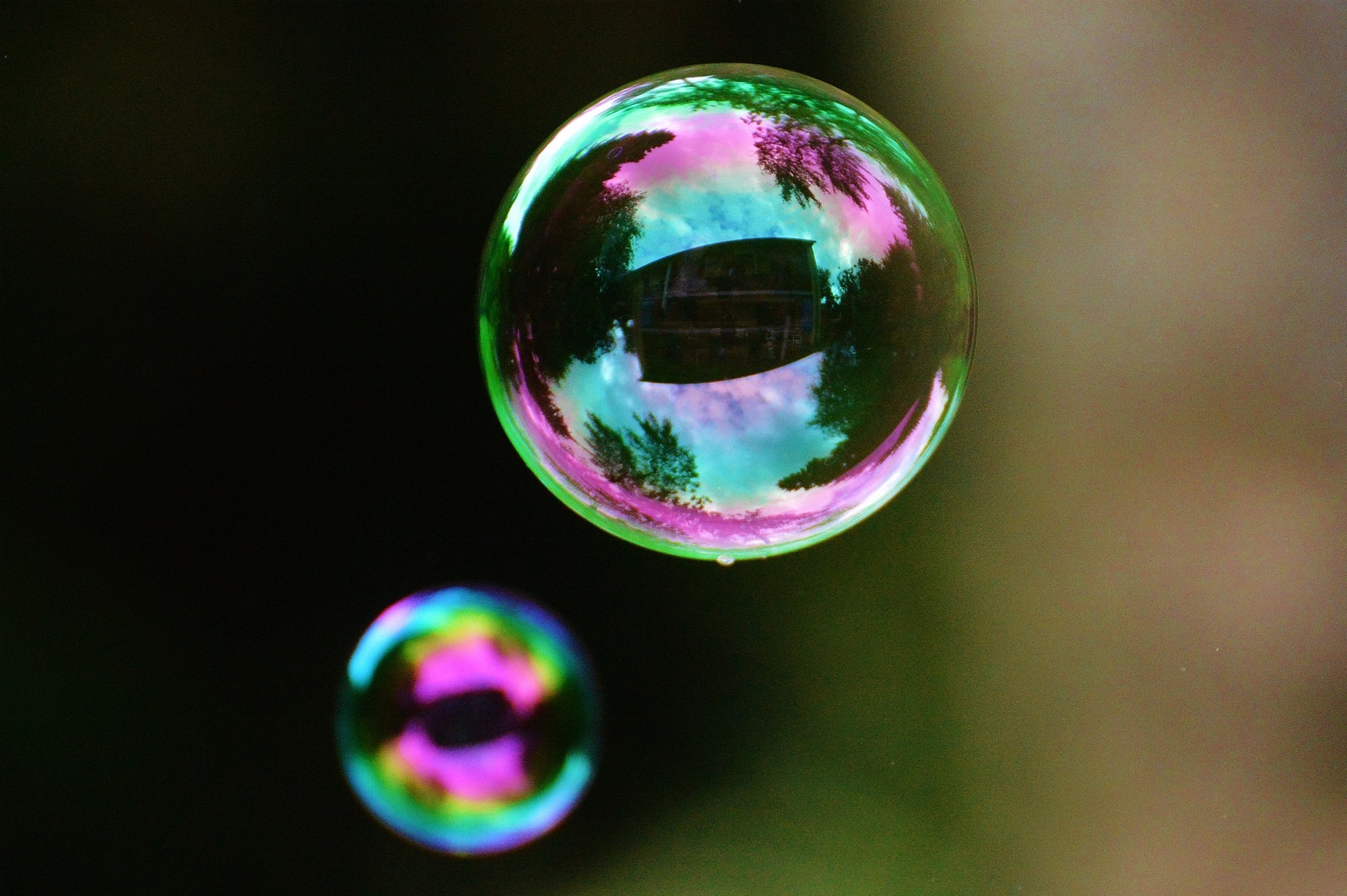 Фото бесплатно мыльные пузыри, зелёный, жидкий пузырь, макро