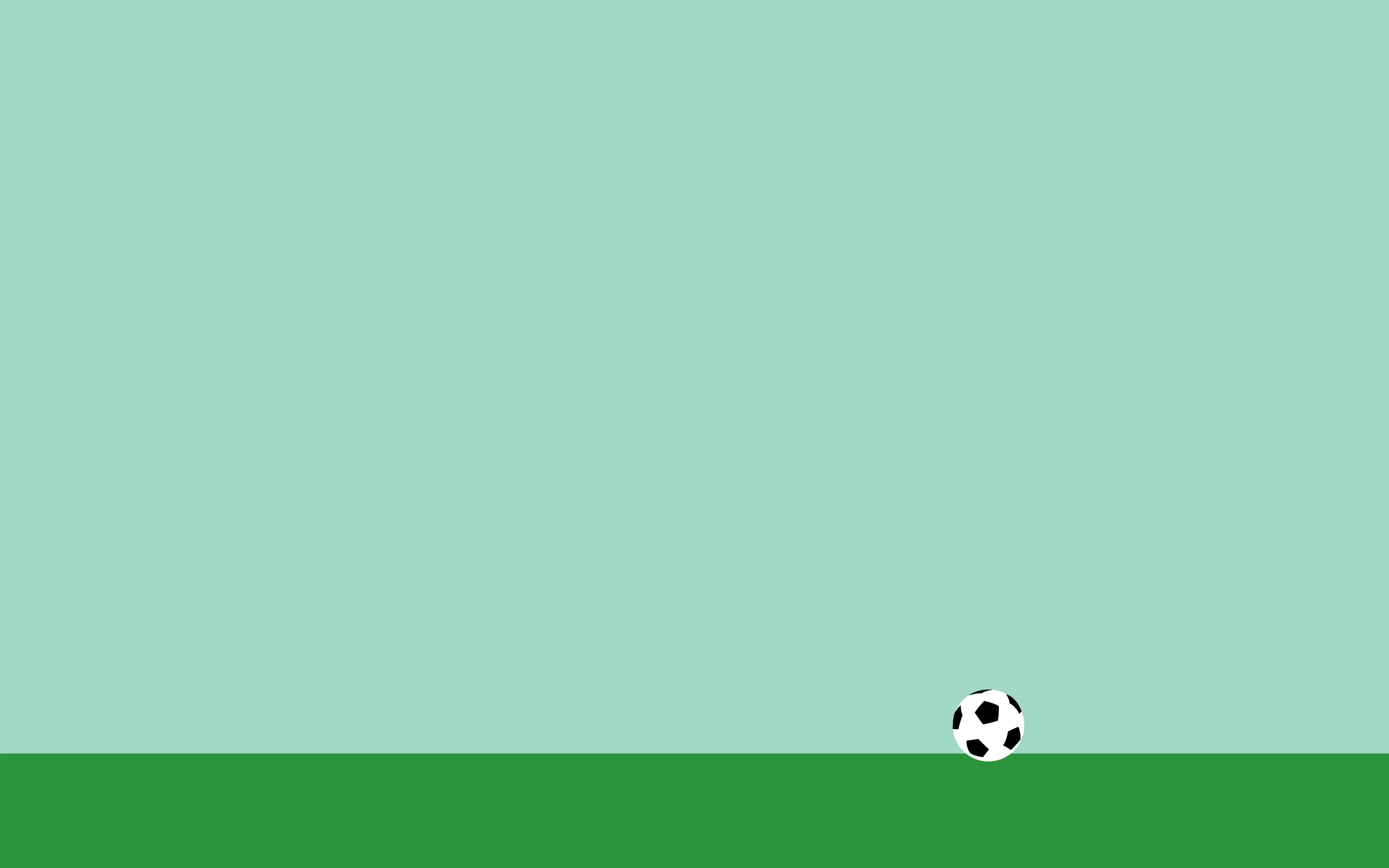 минимализм, футбольный мяч, голубой фон, обои, Minimalism, soccer ball, blue background, wallpaper