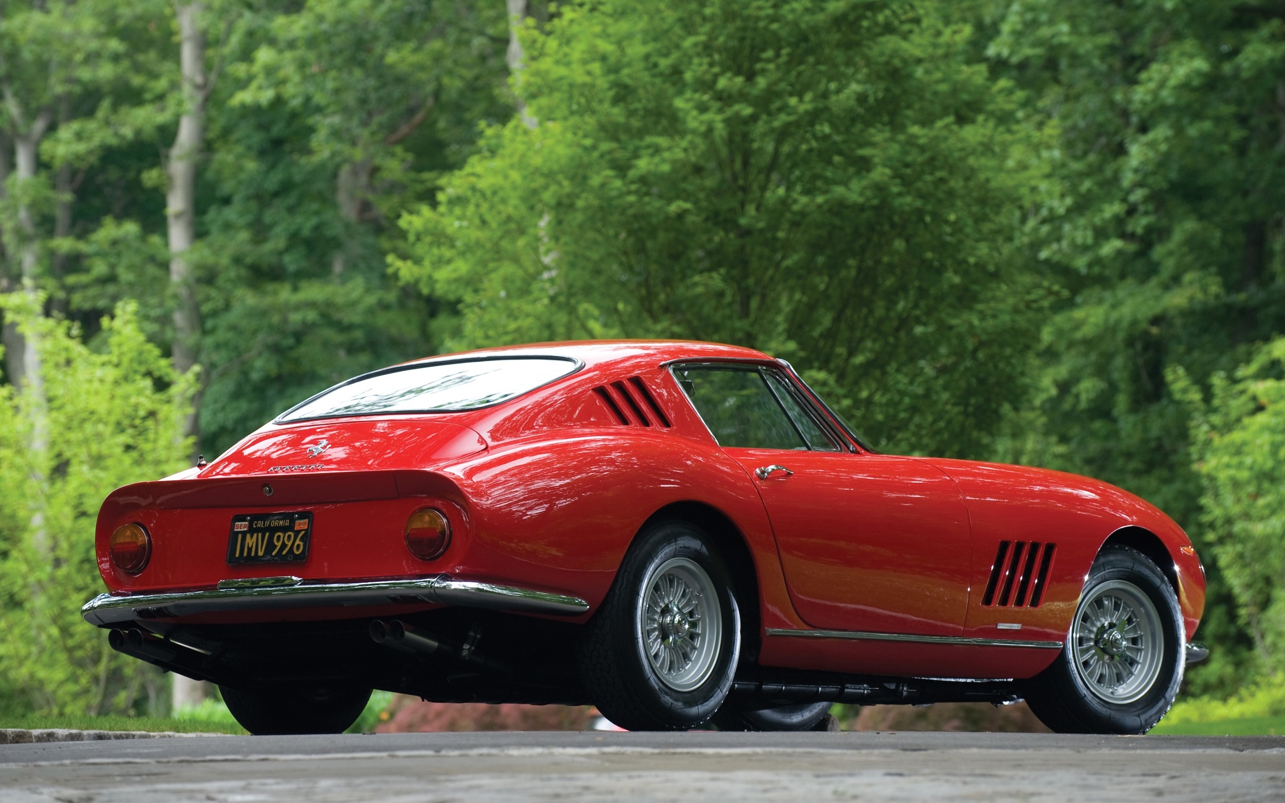 2560х1600, красный феррари, ретро авто, 1965, red ferrari, retro cars