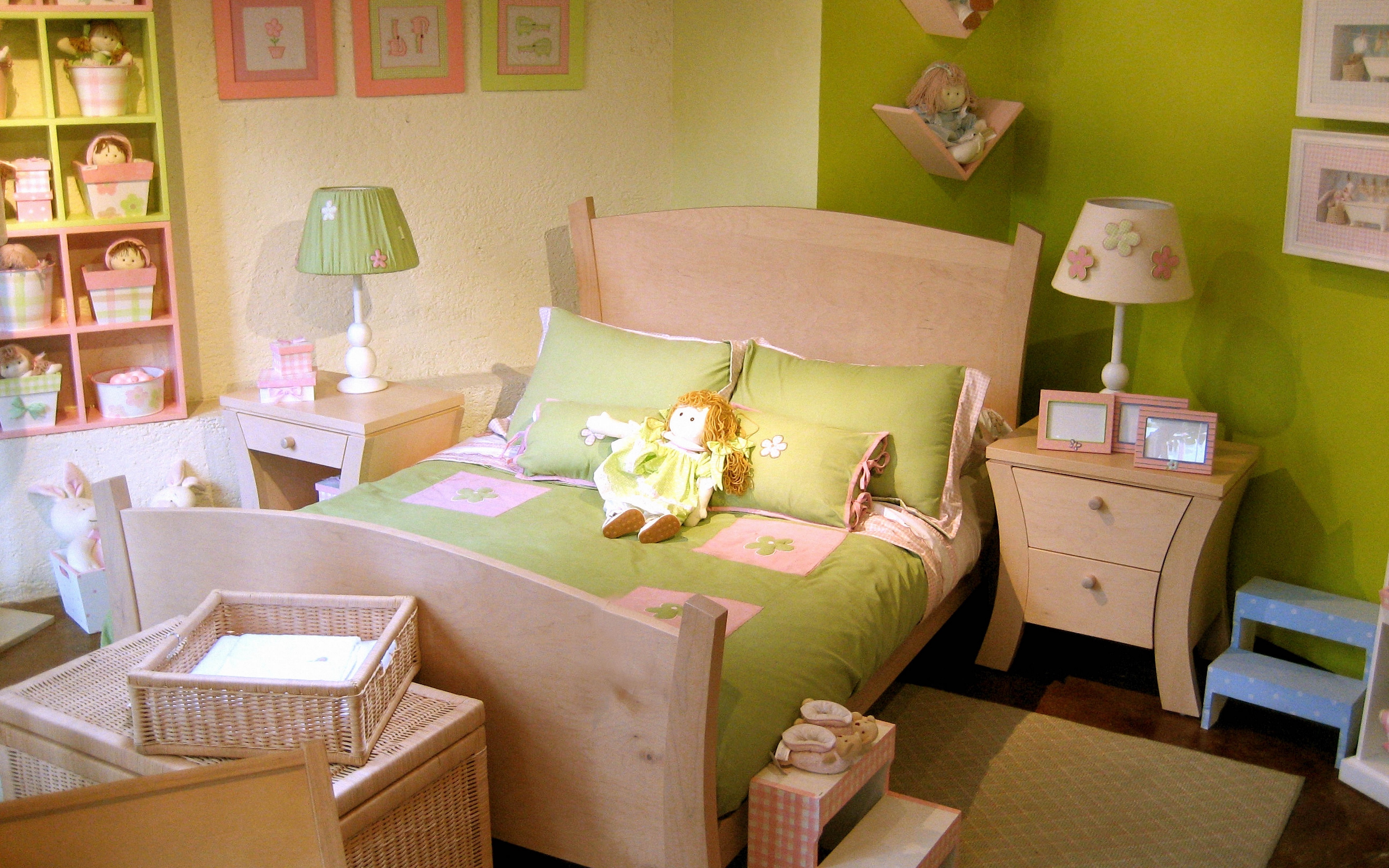 interior, kids room, green, furniture, интерьер, детская комната, зеленые цвета, мебель