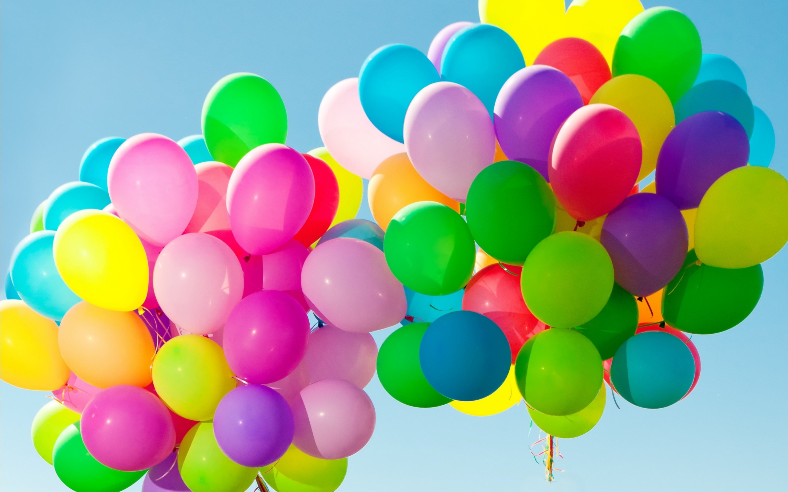воздушные шары, разноцветные, праздник, небо, красивые заставки, balloons, colorful, holiday, sky, beautiful screensavers